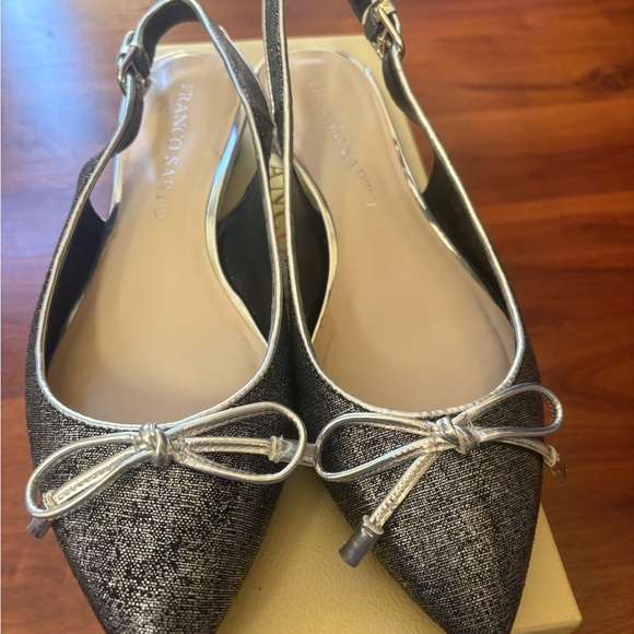 Franco Sarto Women's Metallic Slingback Flats - Picture 1 of 3